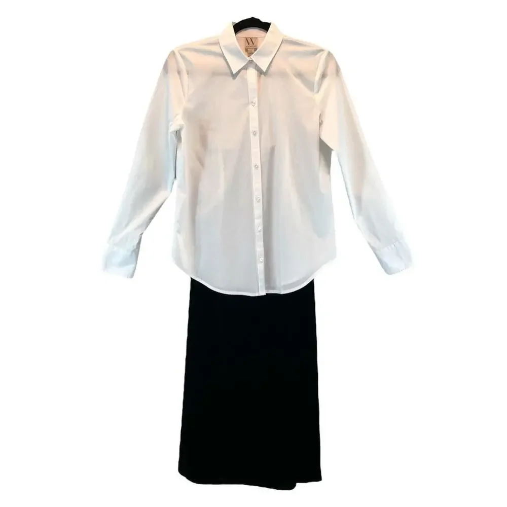 Linda Allard Ellen Tracy Black Velvet Maxi Skirt 10
